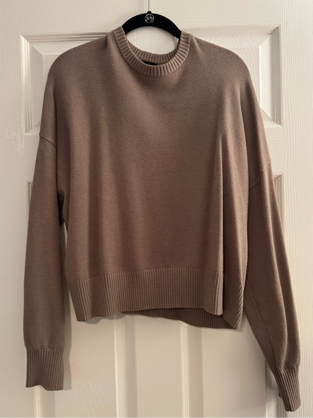 Express Soft Taupe Crewneck Sweater